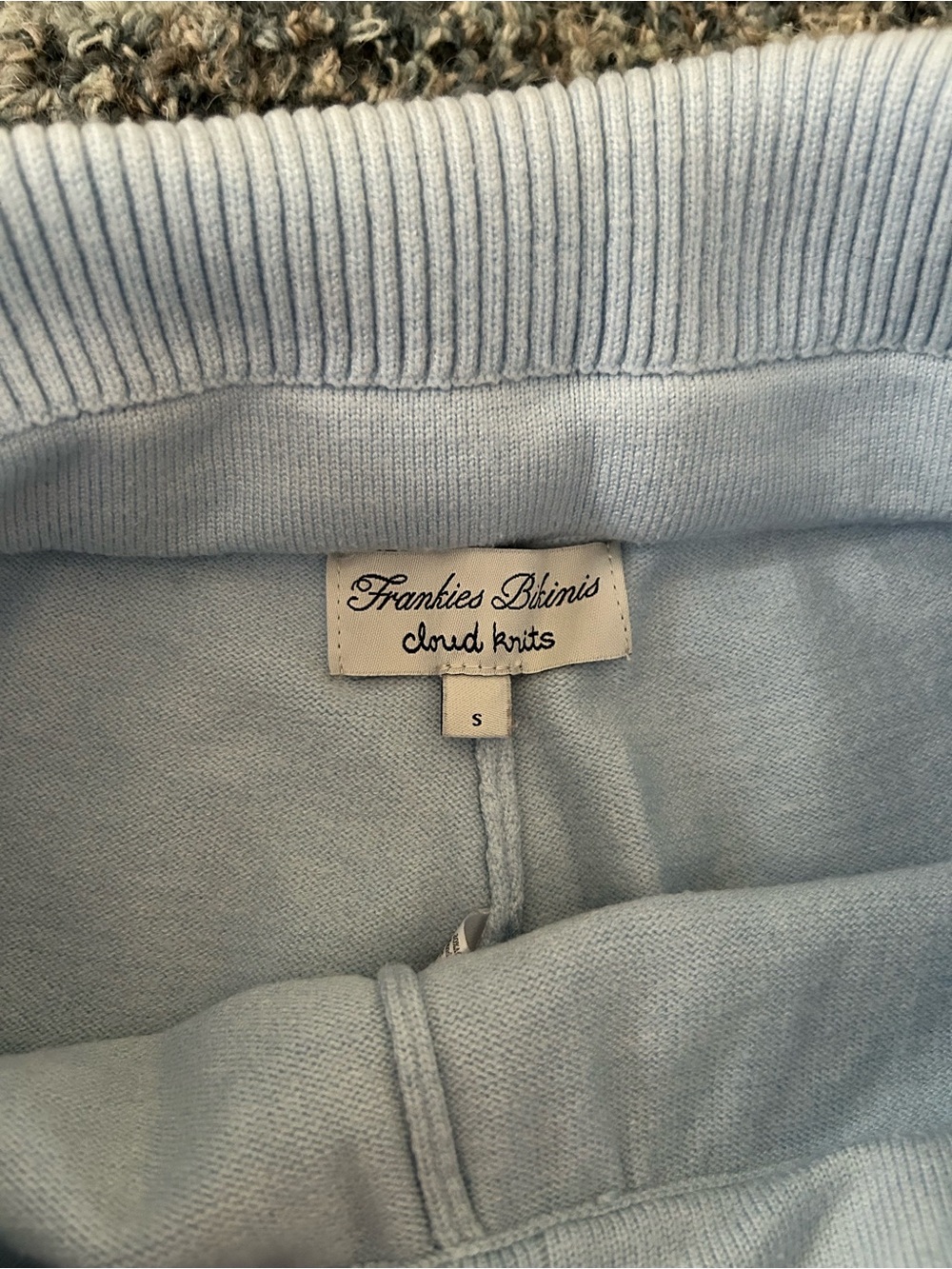 •Frankie’s Bikinis• blue Dawson cloud knit pants - Picture 4 of 6